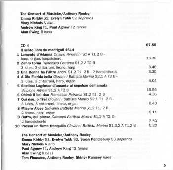 7CD/Dobozkészlet Claudio Monteverdi: Madrigali