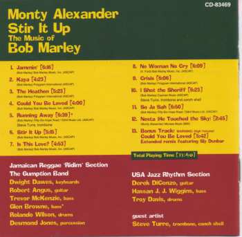 CD Monty Alexander: Stir It Up - The Music Of Bob Marley