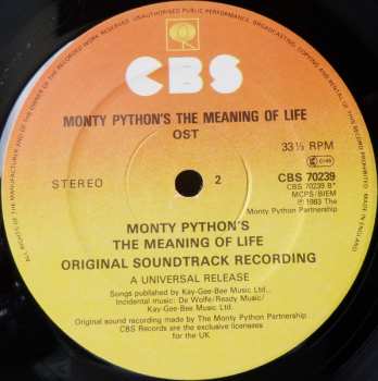 LP Monty Python: Monty Python's The Meaning Of Life