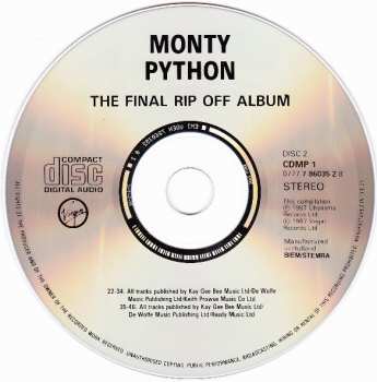 2CD Monty Python: The Final Rip Off
