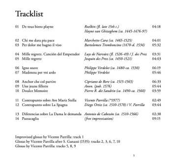 CD Raquel Andueza: Glosas