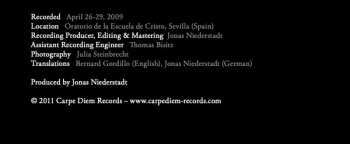 CD Raquel Andueza: Glosas