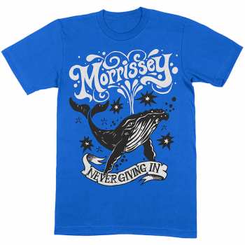 Merch Morrissey: Póló Never Giving In/whale 