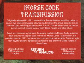 LP Morse Code: Morse Code Transmission LTD | NUM