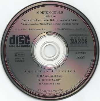 CD National Symphony Orchestra Of Ukraine: American Ballads / Foster Gallery / American Salute