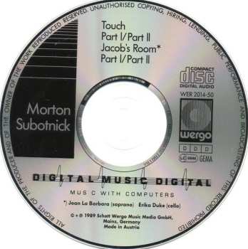 CD Morton Subotnick: Touch • Jacob's Room