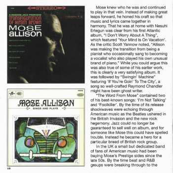CD Mose Allison: I’m Not Talkin’ (The Soul Stylings of Mose Allison 1957-1971)