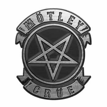 Merch Mötley Crüe: Kitűző Pentagram Acél