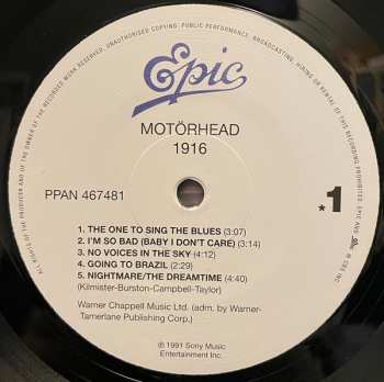 LP Motörhead: 1916 LTD