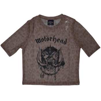 Motörhead: Motorhead Ladies Crop Top: Warpig (mesh) (x-large) XL