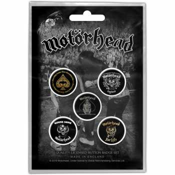 Merch Motörhead: Kitűző készlet Clean Your Clock