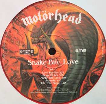 LP Motörhead: Snake Bite Love CLR