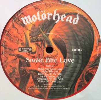 LP Motörhead: Snake Bite Love CLR