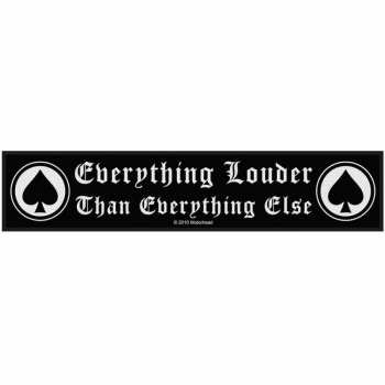 Merch Motörhead: Super Felvarró Everything Louder
