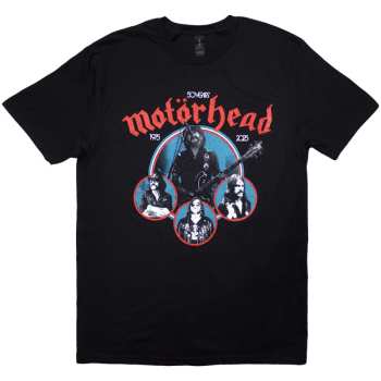 Merch Motörhead: Motorhead Unisex T-shirt: 50 Years Lemmy Circles (black) (small) S
