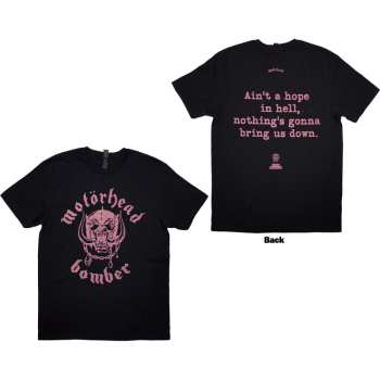 Merch Motörhead: Motorhead Unisex T-shirt: Bomber Lyric (black) (back Print) (small) S