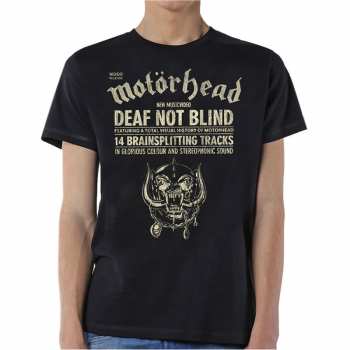 Merch Motörhead: Póló Deaf Not Blind 