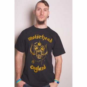 Merch Motörhead: Póló England Classic Gold 
