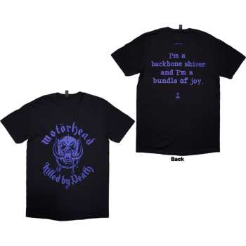 Merch Motörhead: Motorhead Unisex T-shirt: Killed By Death Lyric (black) (back Print) (small) S