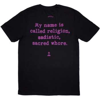Merch Motörhead: Motorhead Unisex T-shirt: Orgasmatron Lyric (black) (back Print) (small) S