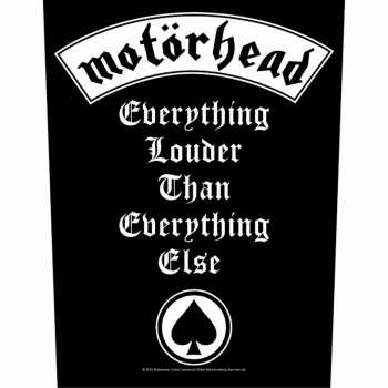 Merch Motörhead: Hátfelvarró Everything Louder