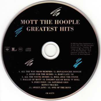 CD Mott The Hoople: Greatest Hits
