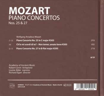 CD Wolfgang Amadeus Mozart: Piano Concertos K503 | K505 | K595
