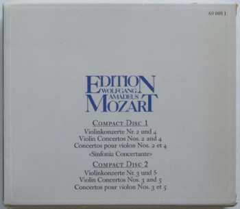 2CD/Dobozkészlet Berliner Philharmoniker: Violinkonzerte Nr. 2 Und 4 - «Sinfonica Concertante» K. 364 - Violinkonzerte Nr. 3 Und 5