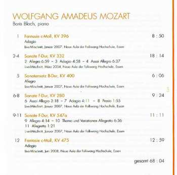CD Wolfgang Amadeus Mozart: Piano Works 4