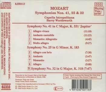 CD Wolfgang Amadeus Mozart: Symphony No. 41 "Jupiter" / Symphonies Nos. 25 And 32