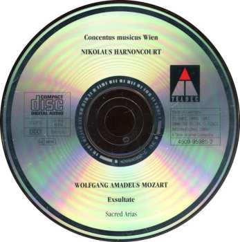 CD Wolfgang Amadeus Mozart: Exsultate · Sacred Arias