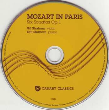 CD Wolfgang Amadeus Mozart: Mozart In Paris • Six Sonatas Op. 1