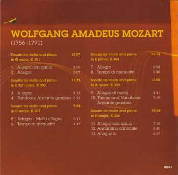 CD Wolfgang Amadeus Mozart: Mozart In Paris • Six Sonatas Op. 1