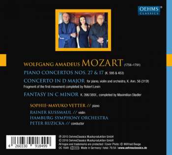 CD Wolfgang Amadeus Mozart: Piano Concertos Nos. 17 & 27 ; Fragment & Fantasy