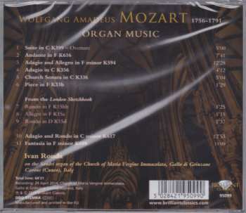 CD Wolfgang Amadeus Mozart: Organ Music