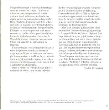 CD Wolfgang Amadeus Mozart: Flute Concertos, K. 313 & 314 · Andante, K. 315 · Rondo, K. Anh. 184