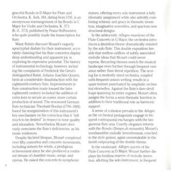 CD Wolfgang Amadeus Mozart: Flute Concertos, K. 313 & 314 · Andante, K. 315 · Rondo, K. Anh. 184