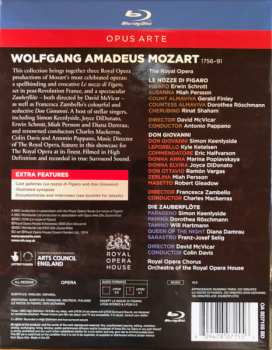 5Blu-ray Wolfgang Amadeus Mozart: Le Nozze Di Figaro / Don Giovanni / Die Zauberflöte