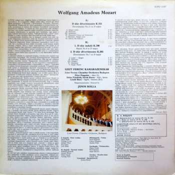 LP Wolfgang Amadeus Mozart: Two Divertimentos No.11 K.251 / No. 7 K.205