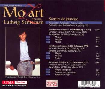 CD Wolfgang Amadeus Mozart: Sonates de Jeunesse K. 279,K. 283 & K. 311 - Volume 1