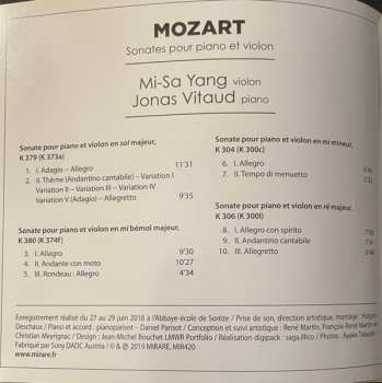 CD Wolfgang Amadeus Mozart: Sonates Pour Piano Et Violon