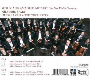 2CD Wolfgang Amadeus Mozart: The Five Violin Concertos