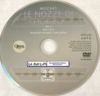 DVD Wolfgang Amadeus Mozart: Le Nozze Di Figaro