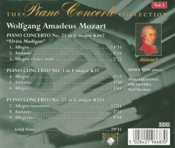 CD Wolfgang Amadeus Mozart: Piano Concertos no. 21, 1 & 25