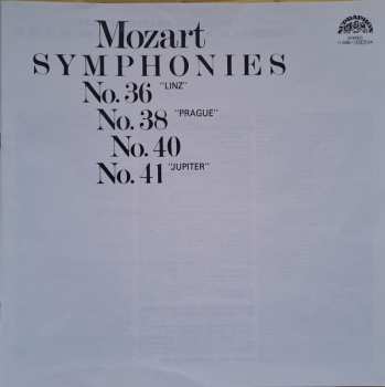 3LP Prague Chamber Orchestra: Symphonies No.36, No.38, No. 40, No. 41