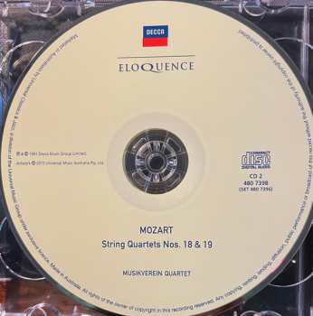 2CD Wolfgang Amadeus Mozart: String Quartets KV.428, KV 458, KV 464, KV 465