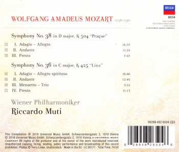 CD Wolfgang Amadeus Mozart: Symphonies No. 36 "Linz" & No. 38 "Prague"