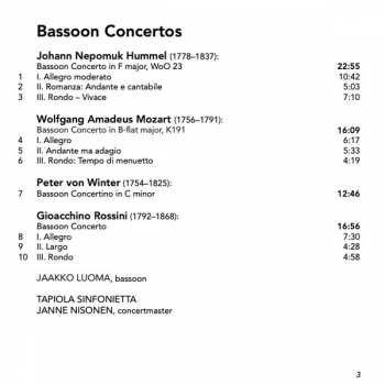CD Wolfgang Amadeus Mozart: Bassoon Concertos