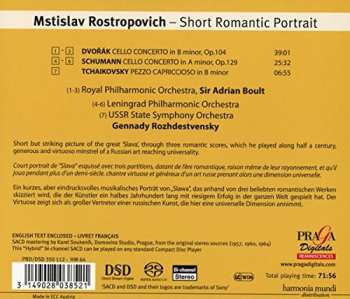 SACD Mstislav Rostropovich: A Romantic Portrait LTD