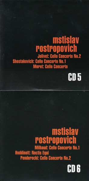 9CD/Dobozkészlet Mstislav Rostropovich: Plays Cello Works